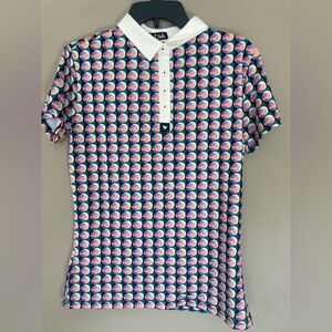 NWT Bad Birdie Women’s The Oxford Polo Gold Shirt